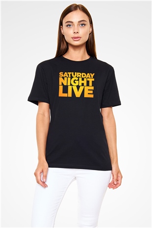 Saturday Night Live Siyah Unisex Tişört