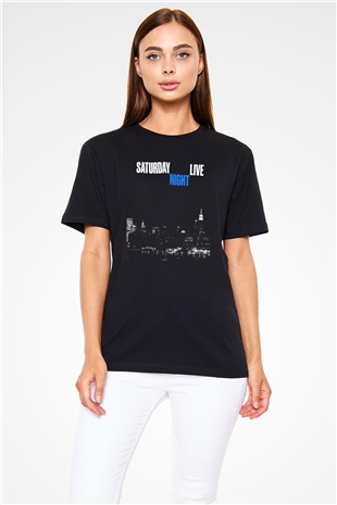 Saturday Night Live Siyah Unisex Tişört