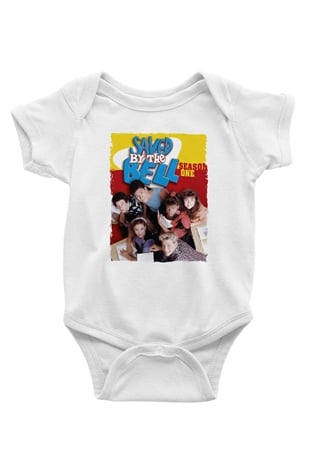 Saved by the Bell Beyaz Bebek Body - Zıbın