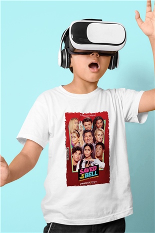 Saved by the Bell Beyaz Unisex Çocuk Tişört