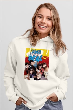 Saved by the Bell Beyaz Unisex Hoodie