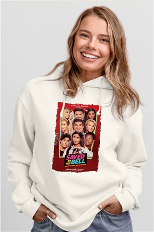 Saved by the Bell Beyaz Unisex Hoodie