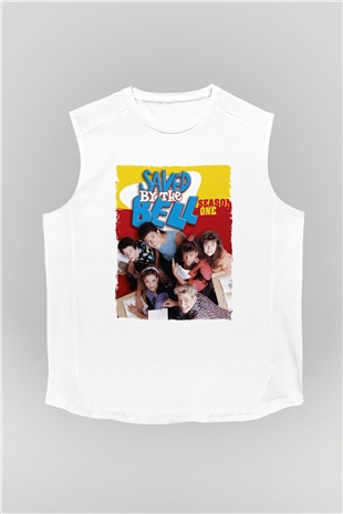 Saved by the Bell Beyaz Unisex Kolsuz Tişört