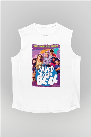Saved by the Bell Beyaz Unisex Kolsuz Tişört