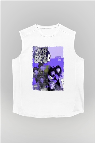 Saved by the Bell Beyaz Unisex Kolsuz Tişört