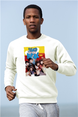 Saved by the Bell Beyaz Unisex Sweatshirt