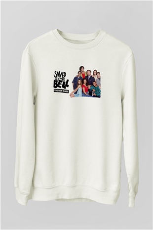 Saved by the Bell Beyaz Unisex Sweatshirt