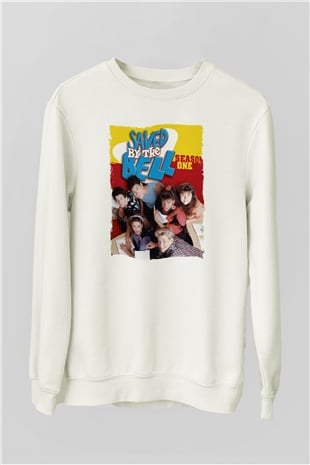 Saved by the Bell Beyaz Unisex Sweatshirt