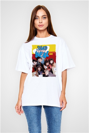Saved by the Bell Beyaz Oversize Tişört Oversize T-shirt