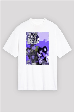 Saved by the Bell Beyaz Oversize Tişört Oversize T-shirt