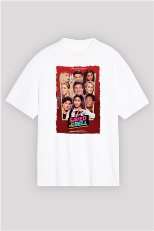 Saved by the Bell Beyaz Oversize Tişört Oversize T-shirt