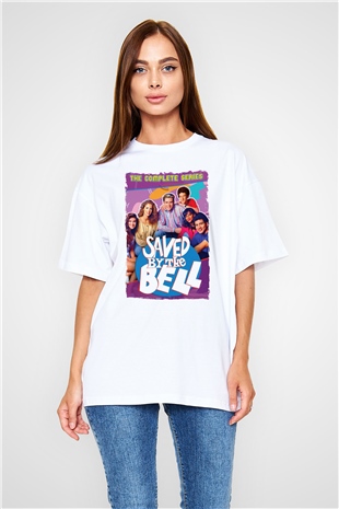Saved by the Bell Beyaz Oversize Tişört Oversize T-shirt