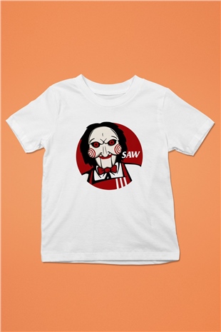 Saw Beyaz Unisex Çocuk Tişört