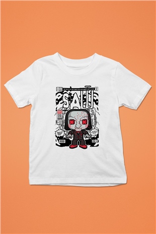 SAW - Billy Baskılı Unisex Beyaz Çocuk Tişört