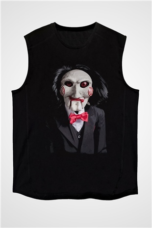 Saw Siyah Unisex Kolsuz Tişört