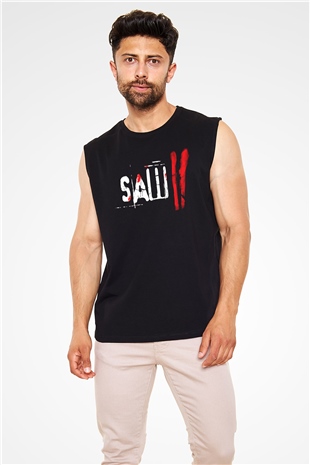 Saw Siyah Unisex Kolsuz Tişört