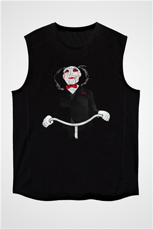 Saw Siyah Unisex Kolsuz Tişört