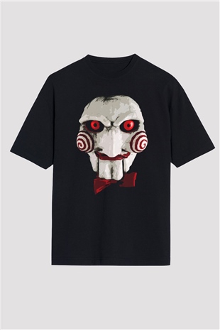 Saw Siyah Oversize Tişört Oversize T-shirt