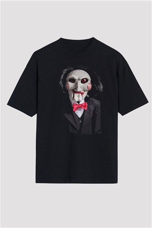 Saw Siyah Oversize Tişört Oversize T-shirt