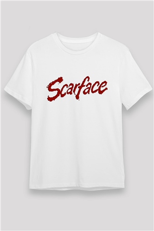 Scarface Beyaz Unisex Tişört T-Shirt