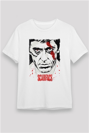 Scarface Beyaz Unisex Tişört T-Shirt