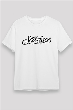 Scarface Beyaz Unisex Tişört T-Shirt