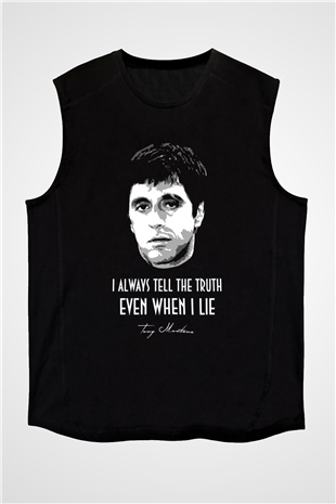 Scarface Siyah Unisex Kolsuz Tişört