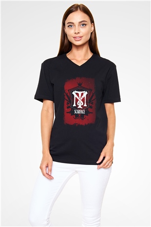 Scarface Siyah Unisex V Yaka Tişört T-Shirt