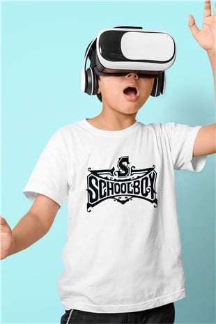 Schoolboy Q Baskılı Beyaz Unisex Çocuk Tişört