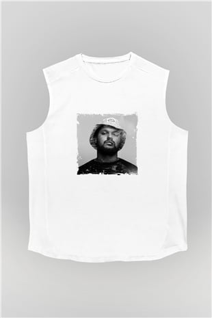 Schoolboy Q Baskılı Unisex Beyaz Kolsuz Tişört