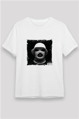Schoolboy Q Baskılı Unisex Beyaz Tişört