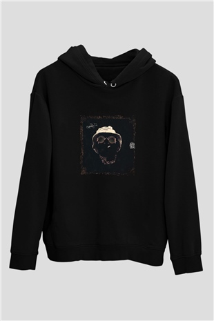 Schoolboy Q Baskılı Unisex Siyah Hoodie
