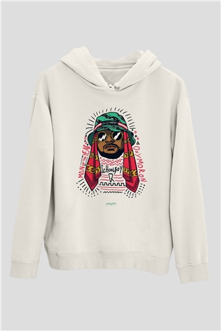 Schoolboy Q Beyaz Unisex Kapşonlu Sweatshirt