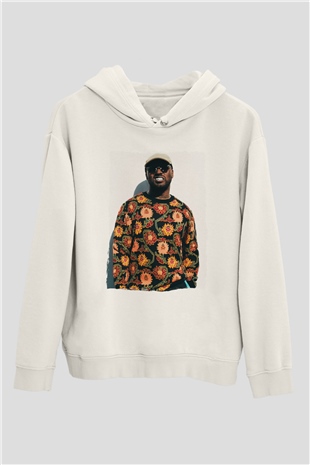 Schoolboy Q Beyaz Unisex Kapüşonlu Sweatshirt