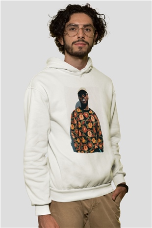 Schoolboy Q Beyaz Unisex Kapüşonlu Sweatshirt