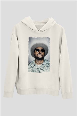 Schoolboy Q Beyaz Unisex Kapüşonlu Sweatshirt