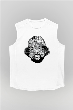 Schoolboy Q Beyaz Unisex Kolsuz Tişört