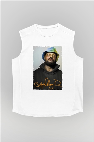 Schoolboy Q Beyaz Unisex Kolsuz Tişört