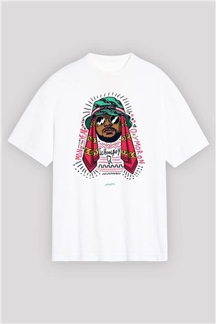 Schoolboy Q Beyaz Unisex Oversize Tişört T-Shirt