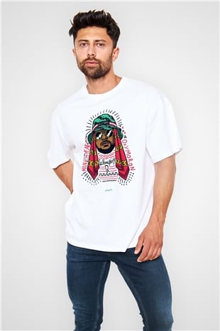 Schoolboy Q Beyaz Unisex Oversize Tişört T-Shirt