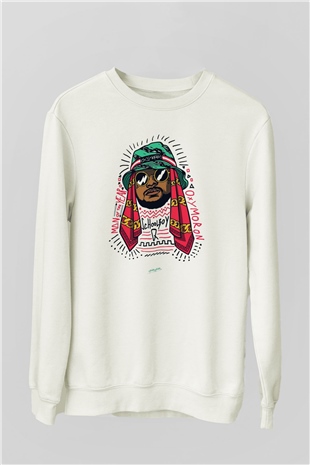 Schoolboy Q Beyaz Unisex Sweatshirt