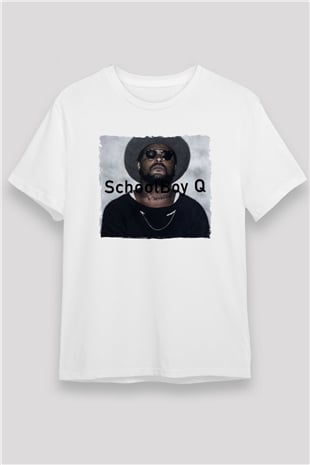 Schoolboy Q Beyaz Unisex Tişört T-Shirt - TişörtFabrikası