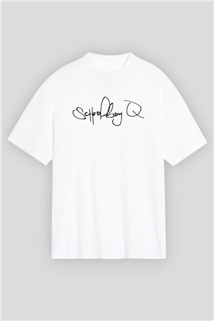 Schoolboy Q Beyaz Oversize Tişört Oversize T-shirt - TişörtFabrikası