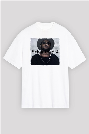 Schoolboy Q Beyaz Unisex Tişört T-Shirt - TişörtFabrikası