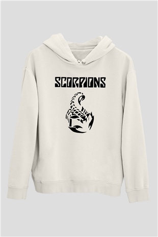 Scorpions Beyaz Unisex Hoodie
