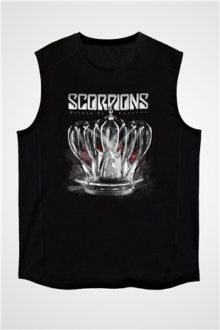 Scorpions Siyah Unisex Kolsuz Tişört