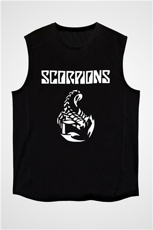 Scorpions Siyah Unisex Kolsuz Tişört