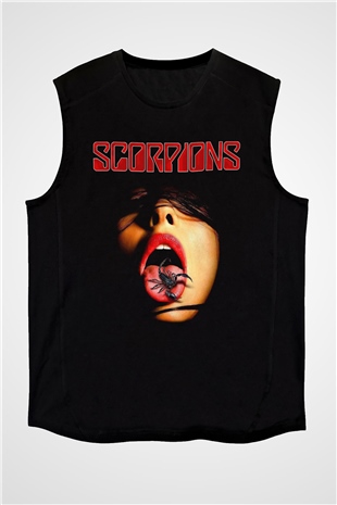 Scorpions Siyah Unisex Kolsuz Tişört