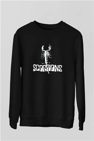 Scorpions Siyah Unisex Sweatshirt