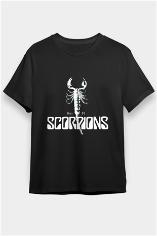 Scorpions Siyah Unisex Tişört T-Shirt - TişörtFabrikası